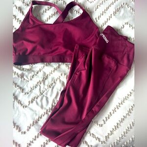 Strong Burgundy Women's Activewear Set